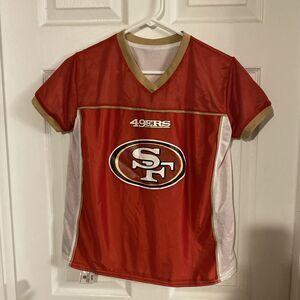 San Francisco 49ers Shirt Youth Large NFL Flag BDA Inc.  Reversible